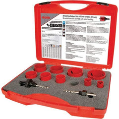 Rothenberger - Hole Saw Kits Minimum Saw Diameter (Inch): 3/4 Maximum Saw Diameter (Inch): 2-1/2 - Benchmark Tooling
