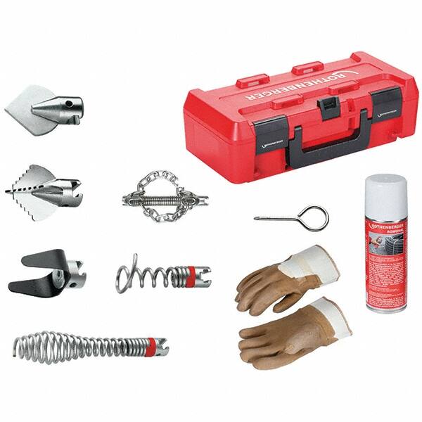 Rothenberger - Drain Cleaning Machine Cutters & Accessories Type: Tool Kit for Drain Cleaner For Use With Machines: Rothenberger R600 Drain Cleaner - Benchmark Tooling