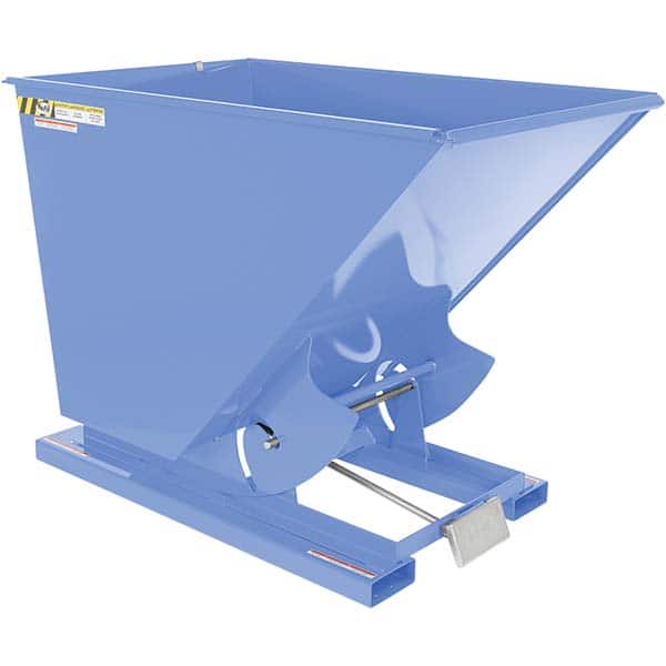 Vestil - Hoppers & Basket Trucks Additional Information: Complies w/OSHA General Industry Rule 29 CFR 1910.178(m)(5)(iii) - allows operator to remain at controls of truck throughout the dumping process - Benchmark Tooling