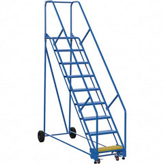 Vestil - 120" High 350 Lb Capacity 9 Step Ladder - Benchmark Tooling