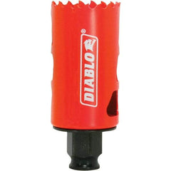 Freud - 1-1/2" Diam, 2-3/8" Cutting Depth, Hole Saw - Bi-Metal Saw, Toothed Edge - Benchmark Tooling