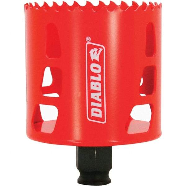 Freud - 2-11/16" Diam, 2-3/8" Cutting Depth, Hole Saw - Bi-Metal Saw, Toothed Edge - Benchmark Tooling