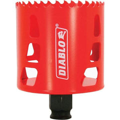 Freud - 2-11/16" Diam, 2-3/8" Cutting Depth, Hole Saw - Bi-Metal Saw, Toothed Edge - Benchmark Tooling