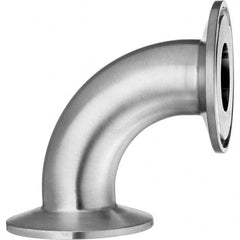 Value Collection - Sanitary Stainless Steel Pipe Fittings Type: 90 Elbow Style: Quick-Clamp - Benchmark Tooling