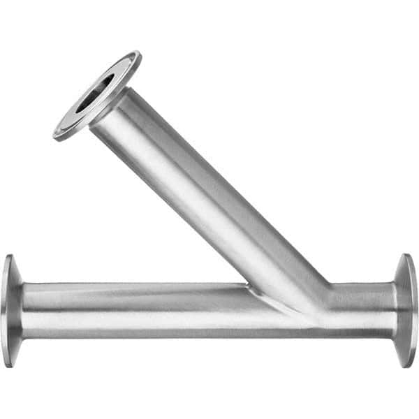 Value Collection - Sanitary Stainless Steel Pipe Fittings Type: 45 Elbow Style: Quick-Clamp - Benchmark Tooling