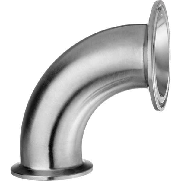 Value Collection - Sanitary Stainless Steel Pipe Fittings Type: 90 Elbow Style: Quick-Clamp - Benchmark Tooling