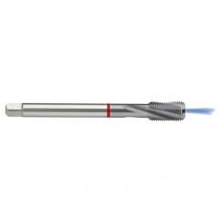 M6x1.0 6HX 3-Flute PM Cobalt Red Ring Semi-Bottoming 15 degree Spiral Flute Tap-TiCN - Benchmark Tooling