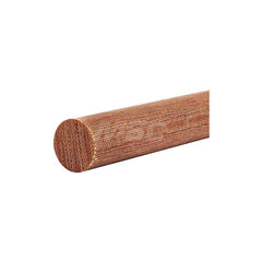 Plastic Rod: Garolite (LE), 4' Long, 7/8″ Dia, Brown Rockwell M-100