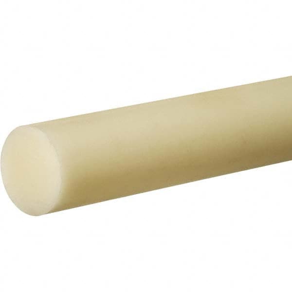 USA Sealing - 6' x 1/2" Off-White Nylon 6/6 Rod - Benchmark Tooling