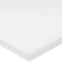 Plastic Bar: Ultra-High-Molecular-Weight Polyethylene, 2″ Thick, White