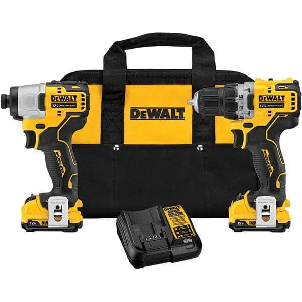 DeWALT - Cordless Tool Combination Kits Voltage: 12 Tools: Brushless Cordless Drill; Impact Driver - Benchmark Tooling