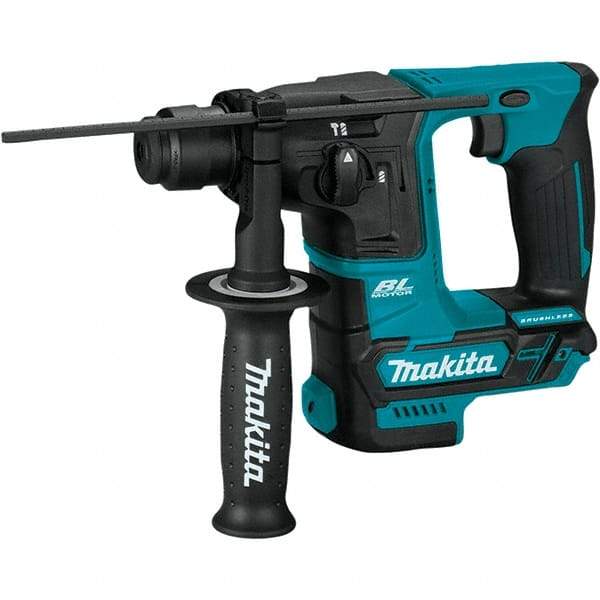 Makita - 12 Volt 5/8" Keyless Chuck Cordless Rotary Hammer - 0 to 4,800 BPM, 0 to 680 RPM, Reversible - Benchmark Tooling