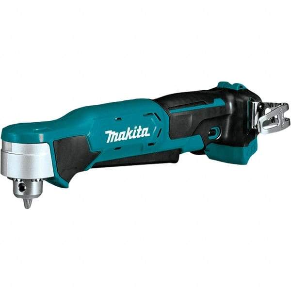 Makita - 12 Volt 3/8" Chuck Right Angle Handle Cordless Drill - 0-1100 RPM, Keyless Chuck, Reversible, Lithium-Ion Batteries Not Included - Benchmark Tooling