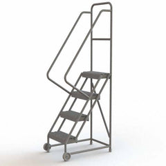 TRI-ARC - Rolling & Wall Mounted Ladders & Platforms Type: TiltNRoll Rolling Ladder Style: Tilt & Roll Safety Ladder - Benchmark Tooling