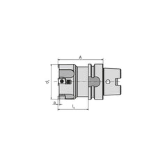 Indexable Square-Shoulder End Mill:  MHPC.63.R.0412H63A80,  Taper Shank Uses  4,  Normal Pressure,  80.00 mm OAL