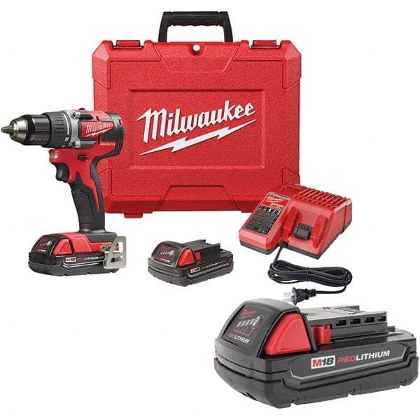 Milwaukee Tool - Cordless Drills Battery Voltage: 18 Battery Chemistry: Lithium-Ion - Benchmark Tooling