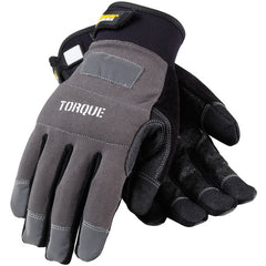 ‎120-4500/XXL Mechanics Gloves - Torque - PVC & Silicone Palm - Black - Non-Slip Grip - Spandex Back