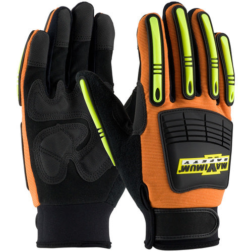 ‎120-5900/XL Oil /Gas Gloves - Maximum Safety MOG - Synthetic Leather Palm w/ TPR Protection - Exact Industrial Supply