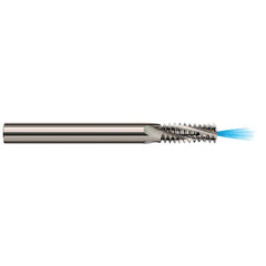 Harvey Tool - M4 X 0.70 Internal/External 0.7mm Pitch 1/8" Shank 3-Flute Solid Carbide Helical Flute Thread Mill - Exact Industrial Supply