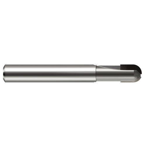 3/4″ Dia. × 3/4″ Shank × 5/8″ DOC × 4″ OAL, PCD Diamond, 2 Flute, Ballnose End Mill - Exact Industrial Supply