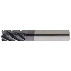 Corner Radius End Mill Head: 3/4″ Dia, 1-5/8″ LOC, 1/4″ Radius, 5 Flutes Solid Carbide, PowerLayer Coated, Series US556