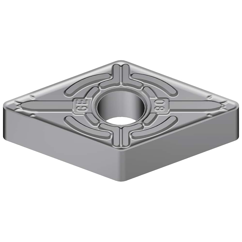 DNMG443EGE AC8015P Carbide Turning Insert Absotech Finish, 0.6102″ Long, 1/2″ Inscribed Circle, 0.0472″ Corner Radius, 1/4″ Thick, 55° Included Angle, Series AC8000P