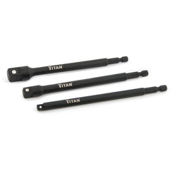 3 Piece 6″ Long Socket Adapter Set - Benchmark Tooling