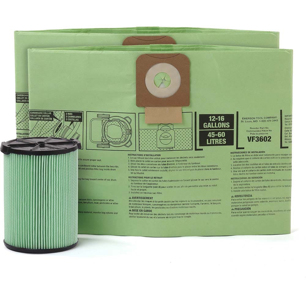 Vacuum Cleaner Filters; Filter Type: HEPA; Application: Wet/Dry Applications; For Use With 2: Wet/Dry Vacs; Compatible Vacuum Capacity: 16.00 gal (US); Package Quantity: 1; Vacuum Tank Capacity (Gal.): 16.00 gal (US); Package Quantity: 1; For Use With: We