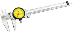 #120M-150 - 0 - 150mm Measuring Range (0.02mm Grad.) - Dial Caliper with Certification - Benchmark Tooling