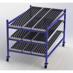 UNEX Manufacturing - Steel Shelving Type: Mobile Gravity Rack Starter or Add-On: Starter Unit - Benchmark Tooling