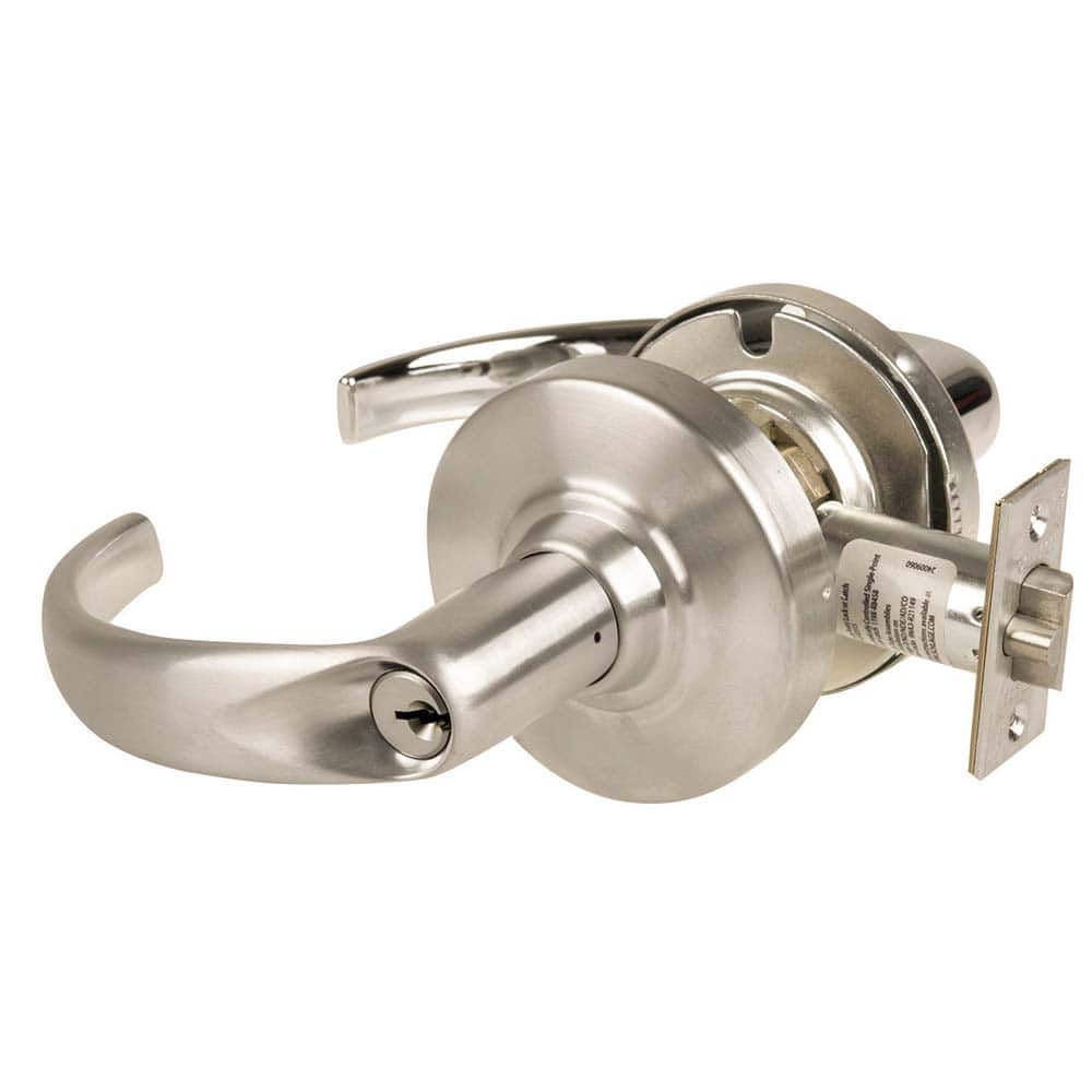 Schlage - Lever Locksets; Door Thickness: 1 3/8 - Exact Industrial Supply