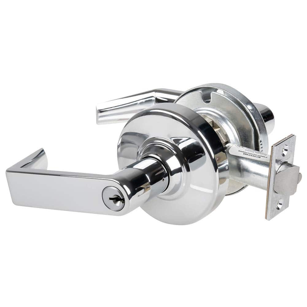 Schlage - Lever Locksets; Door Thickness: 1 3/8 - Exact Industrial Supply