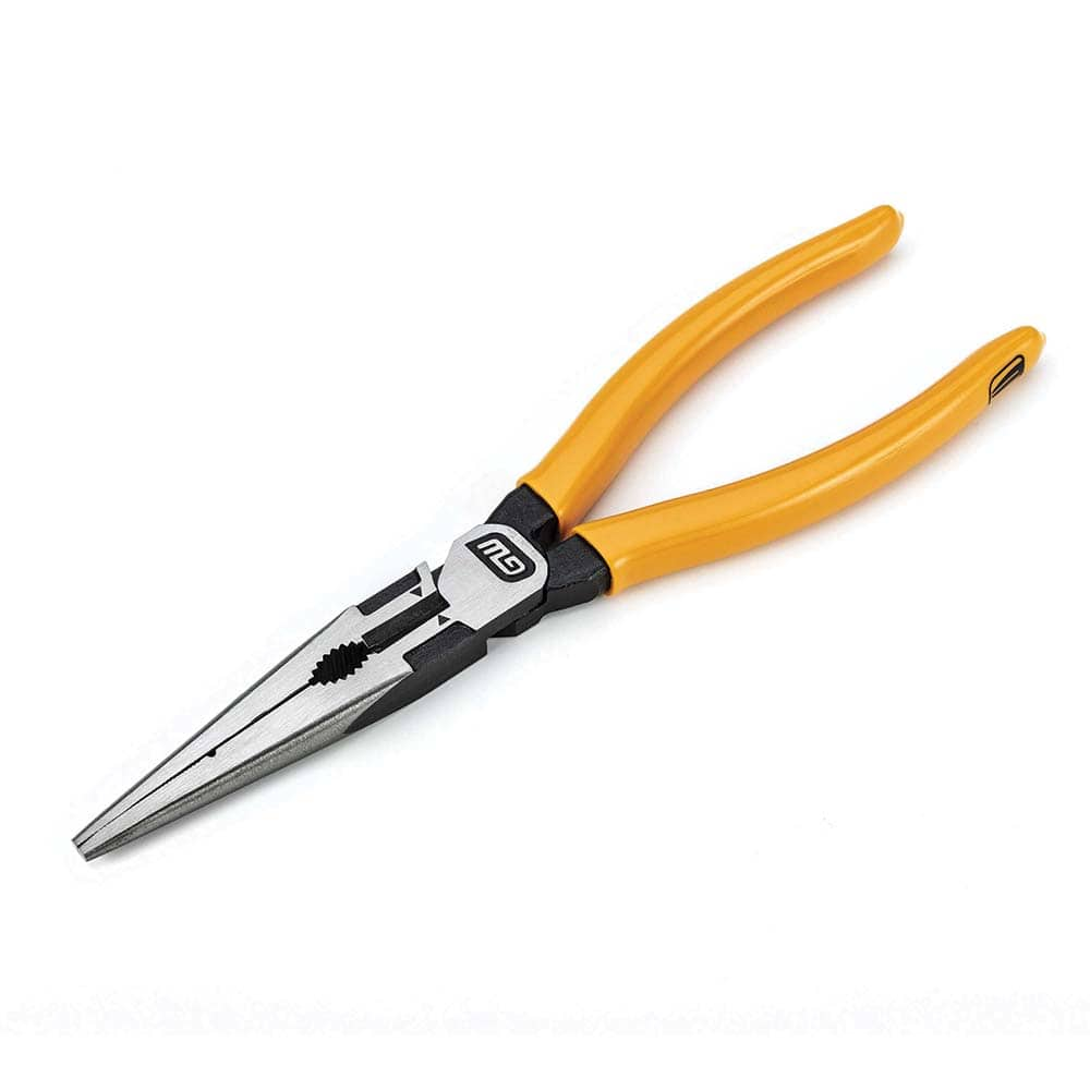 GEARWRENCH - Long Nose Pliers; Type: Long Nose Pliers ; Head Style: Straight ; Jaw Length (Inch): 2.0 ; Jaw Width (Inch): 0.7 ; Jaw Type: Long Nose ; SideCutting: NonSide Cutting - Exact Industrial Supply