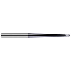 Harvey Tool - Ball End Mills; Mill Diameter (Inch): 3/32 ; Mill Diameter (Decimal Inch): 0.0930 ; Number of Flutes: 2 ; Length of Cut (Decimal Inch): 0.0740 ; Material: Solid Carbide ; Overall Length (Inch): 2 - Exact Industrial Supply
