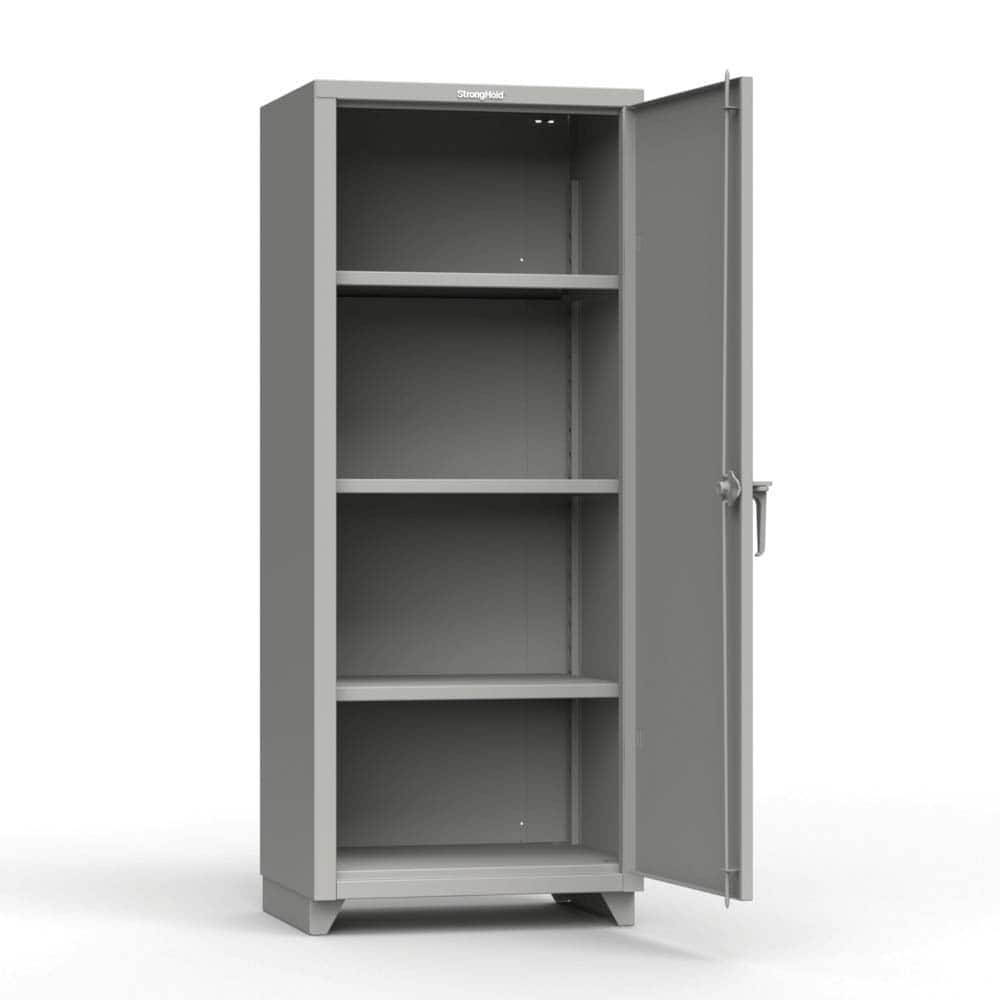 Steel Storage Cabinet: 30″ Wide, 24″ Deep, 72″ High 3 Shelf