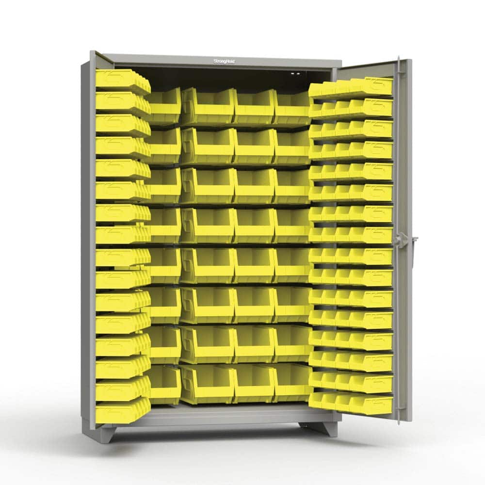 Strong Hold - Small Parts Cabinets Type: Bin Width (Inch): 48 - Benchmark Tooling
