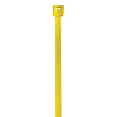 Polybag Tape & Ties; Type: Cable Ties; Overall Length (Inch): 4; Width (Inch): 0.1; Color: Yellow