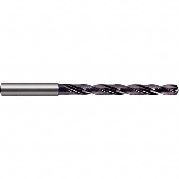 Guhring - 13.7mm 140° Spiral Flute Solid Carbide Taper Length Drill Bit - Benchmark Tooling