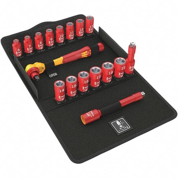 Wera - Socket Sets Measurement Type: Metric Drive Size: 3/8 - Benchmark Tooling