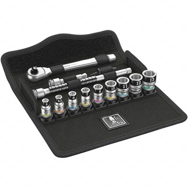 Wera - Socket Sets Measurement Type: Metric Drive Size: 1/4 - Benchmark Tooling