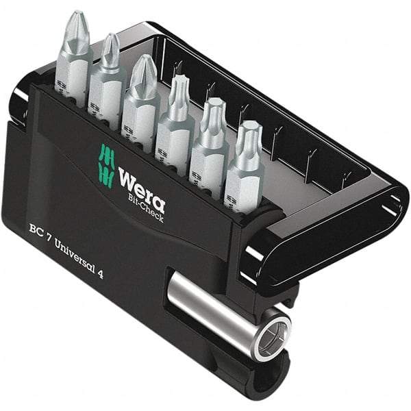 Wera - Screwdriver Bit Sets Type: Insert Bit Set Drive Size: 1/4 (Inch) - Benchmark Tooling