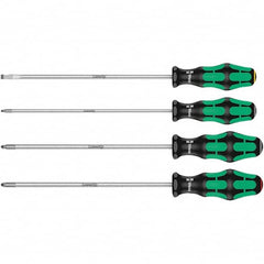 Wera - Screwdriver Sets Screwdriver Types Included: Pozidriv; Slotted; Phillips Number of Pieces: 4 - Benchmark Tooling