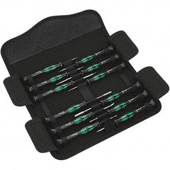 Wera - Screwdriver Sets Screwdriver Types Included: Phillips; Slotted; Microstix; TorxPlus; Torx Number of Pieces: 12 - Benchmark Tooling