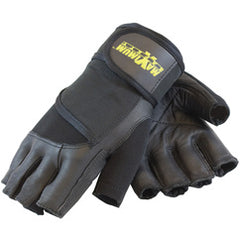 122-AV20/XL Gloves /Liners - Anti-Vibration w/Shock Absorbing Pad - Heavy Duty w/Wrist Strap - Benchmark Tooling
