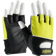 122-AV70/M Lifting Gloves - Lifting Gloves w/Reinforced Padded Leather Palm - Cotton Terry Back - Exact Industrial Supply