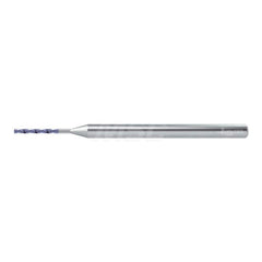 Micro Drill Bit: 0.0433″ Dia, 140 °, Solid Carbide AlCrN Finish, 2.008″ OAL, RH Cut, Straight-Cylindrical Shank, Series DB133-05-A1