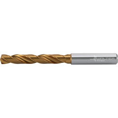 Jobber Length Drill Bit: 0.1339″ Dia, 140 °, Solid Carbide TiSiAlCrN, AlTiN Finish, 2.598″ OAL, Right Hand Cut, Straight-Cylindrical Shank, Series DC160-05-A0