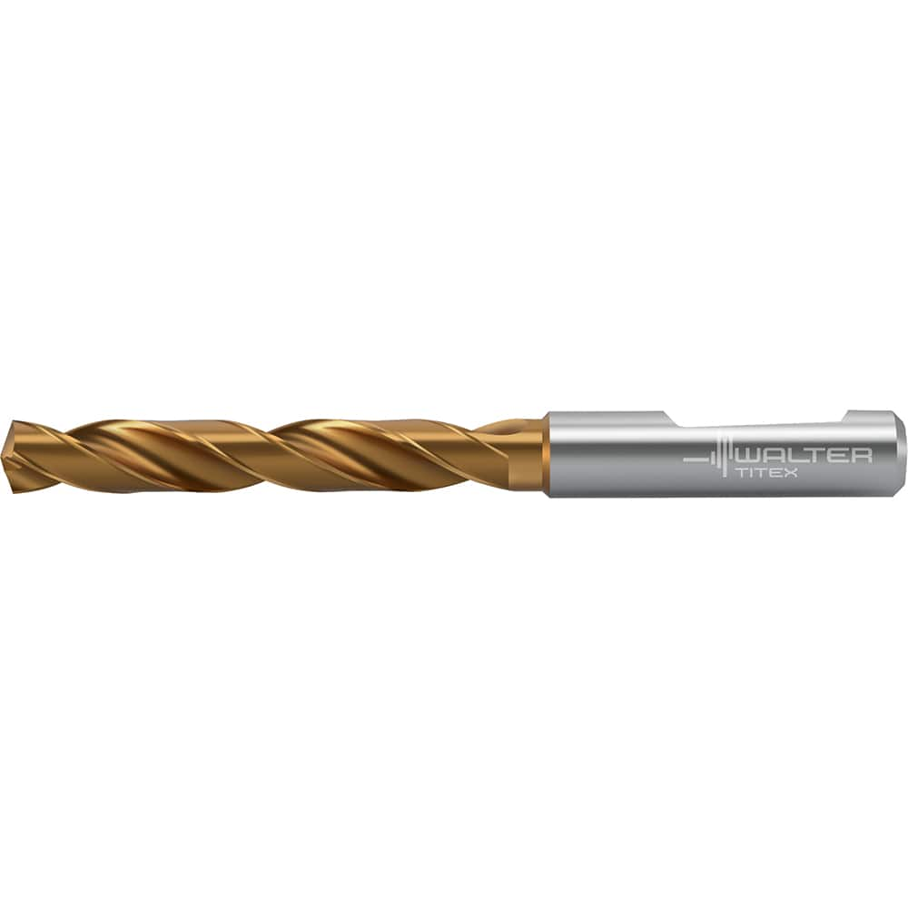 Jobber Length Drill Bit: 0.311″ Dia, 140 °, Solid Carbide TiSiAlCrN, AlTiN Finish, 3.583″ OAL, Right Hand Cut, Whistle Notch Shank, Series DC160-05-F0