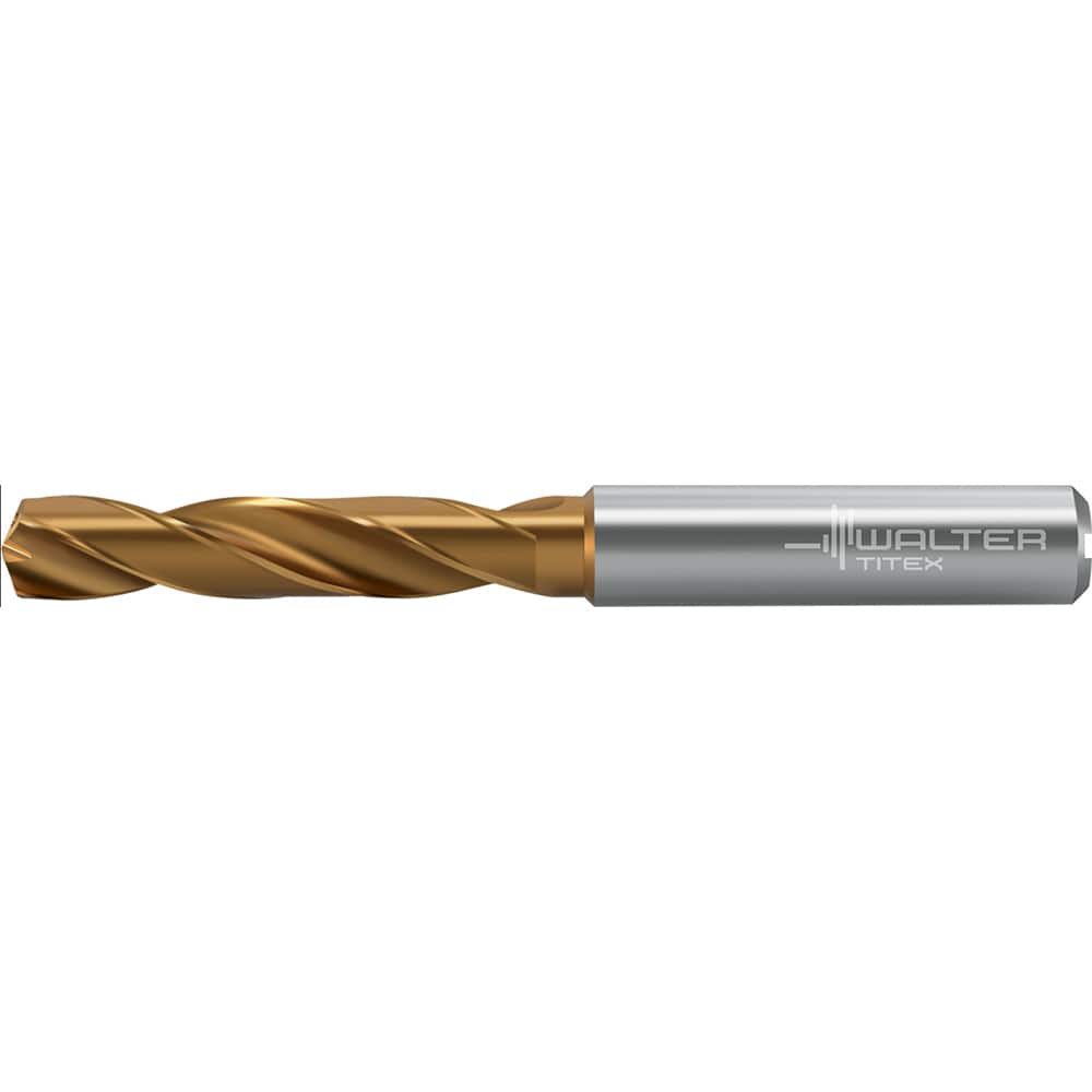 Screw Machine Length Drill Bit: 0.2813″ Dia, 140 °, Solid Carbide Coated, Right Hand Cut, Straight-Cylindrical Shank, Series DC160-03-A1