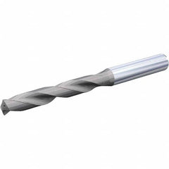 Screw Machine Length Drill Bit: 0.2031″ Dia, 140 °, Solid Carbide AlTiN & TiN Finish, Right Hand Cut, Spiral Flute, Straight-Cylindrical Shank, Series HPX